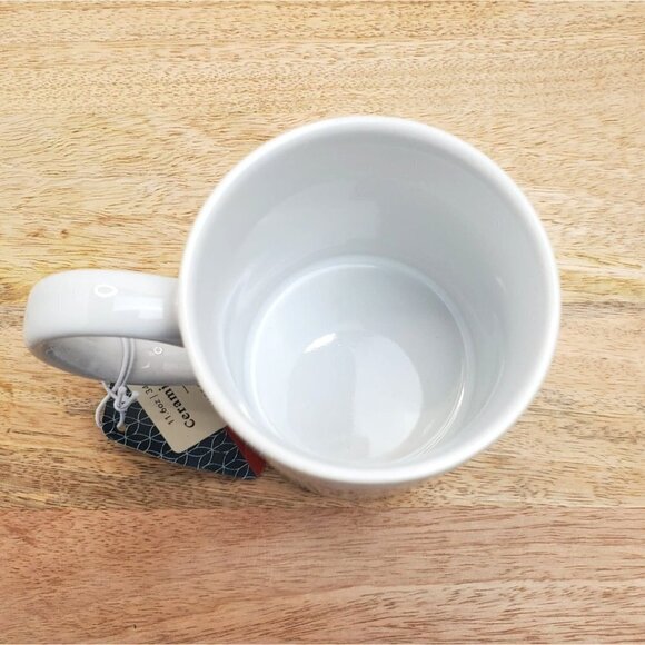 Blah Blah Ceramic Coffee Mug White with  Black Lettering - Picture 3 of 5